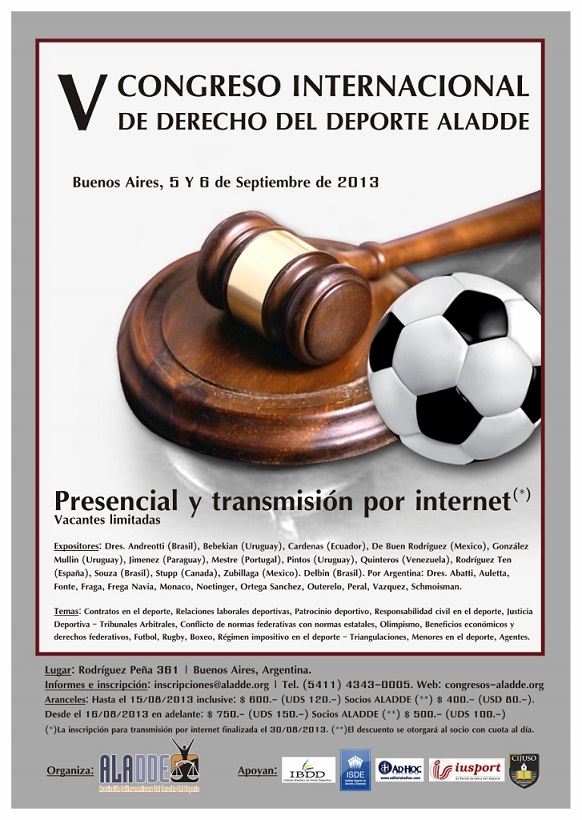 Afiche V Congreso Internacional de ALADDE