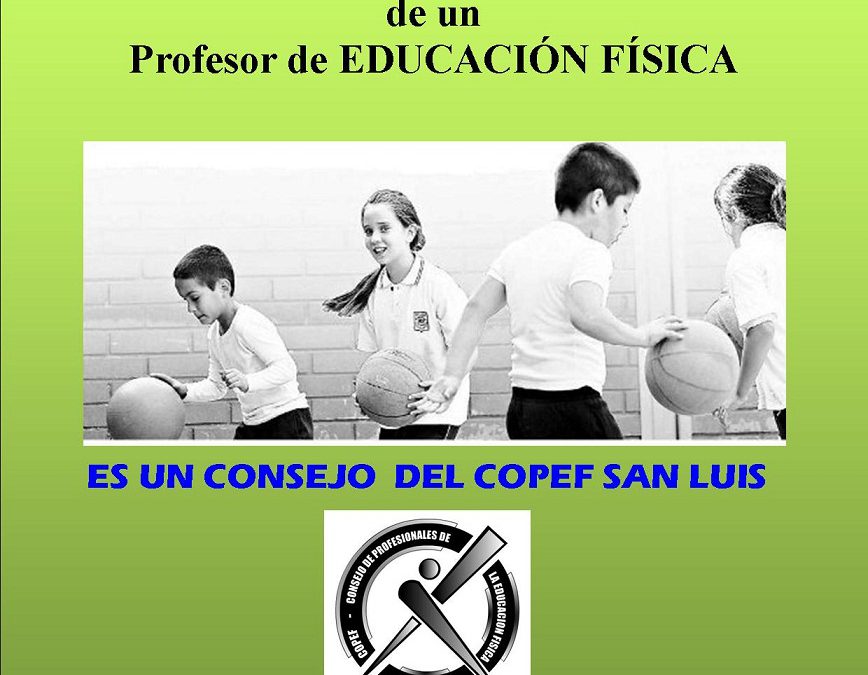 SAN LUIS: Media Sanción de la Ley del Colegio de Profesores de Educación Física