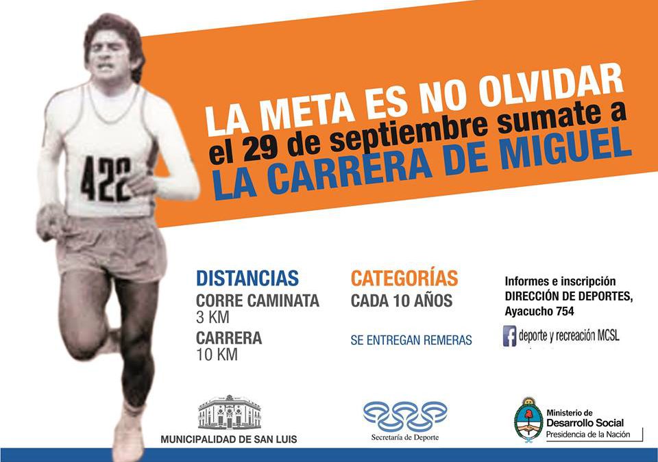 SAN LUIS: Carrera de Miguel