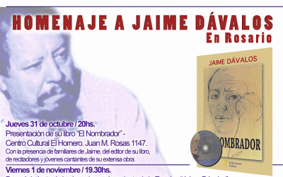 ROSARIO: Homenaje a Jaime Dávalos