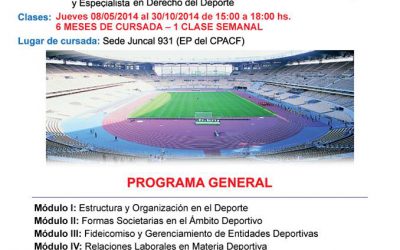 DIPLOMATURA DE DERECHO DEL DEPORTE