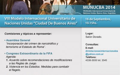 VIII Modelo Internacional Universitario de Naciones Unidas “Ciudad de Buenos Aires” (MUNUCBA)