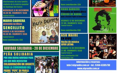 Ciudad de Buenos Aires: Actividades Diciembre, Despedimos el año