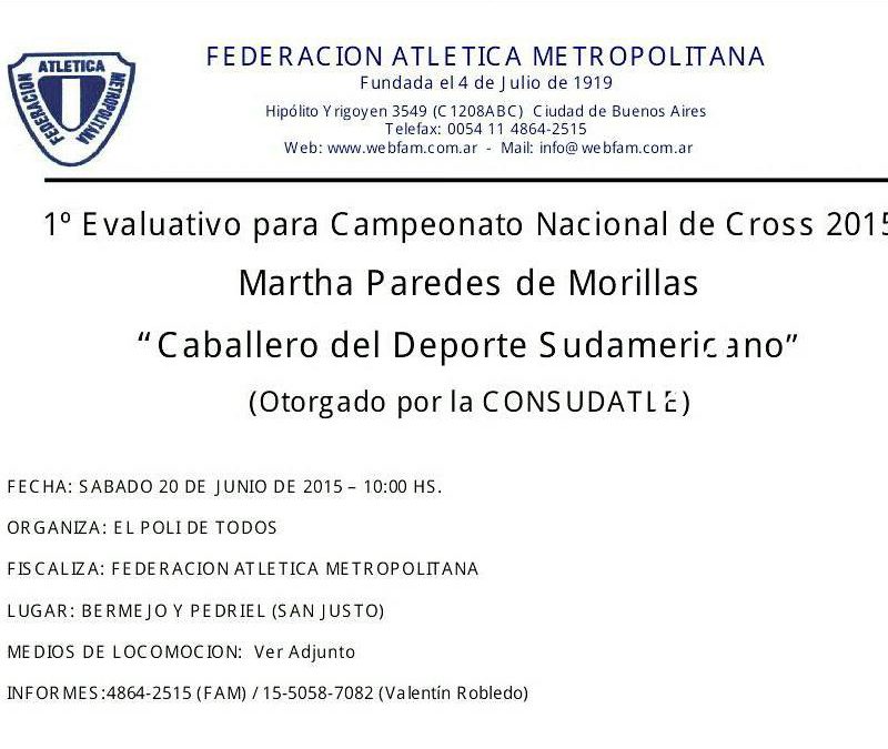 CAMPEONATO NACIONAL DE CROSS