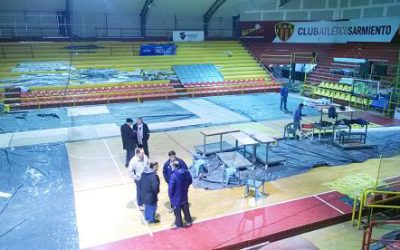 CHACO: Mundial de Vóleibol – IDCh, FIVD y FeVA inspeccionaron las obras que se efectúan en Sarmiento