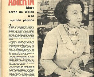 MARY TERÀN DE WEISS ABANDONA EL TENIS