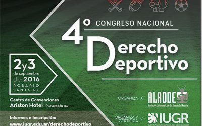 ROSARIO: 4° Congreso Nacional de Derecho Deportivo