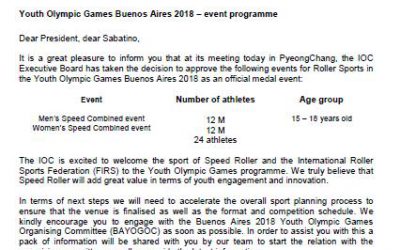 JJ. OO. de la Juventud 2018: El Patín Carrera en los Juegos