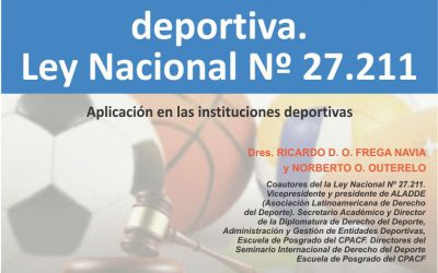 Derecho de formación deportiva. Ley Nacional Nº27.211