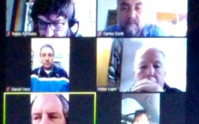 Dirigentes deportivos con el Secretario de UTEP