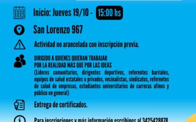 Santa Fe:CURSO “JUGANDO PREVENIMOS”