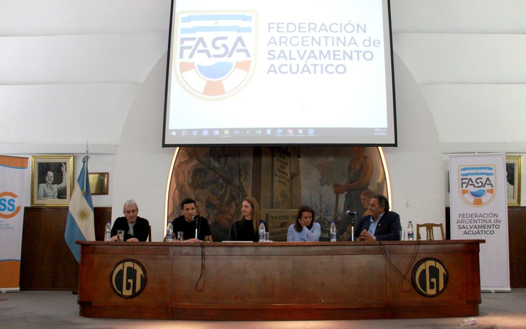 El área de Deportes de la CGT firmó un convenio de cooperación con la Federación Argentina de Salvamento Acuático