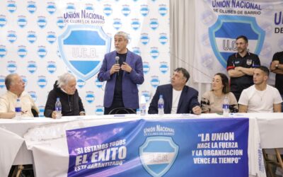 La Unión Nacional de Clubes de Barrio rechazó las propuestas privatizadoras de Milei y llamó a acompañar a Massa en el balotaje