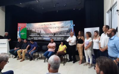 Exitosa fiesta de la dirigencia de clubes y deportiva en Entre Ríos