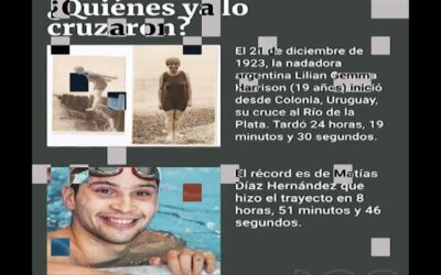 CRUZARÁN EL RÍO DE LA PLATA A NADO