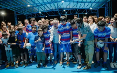 El Auténtico ya disfruta de su nueva cancha multideportiva