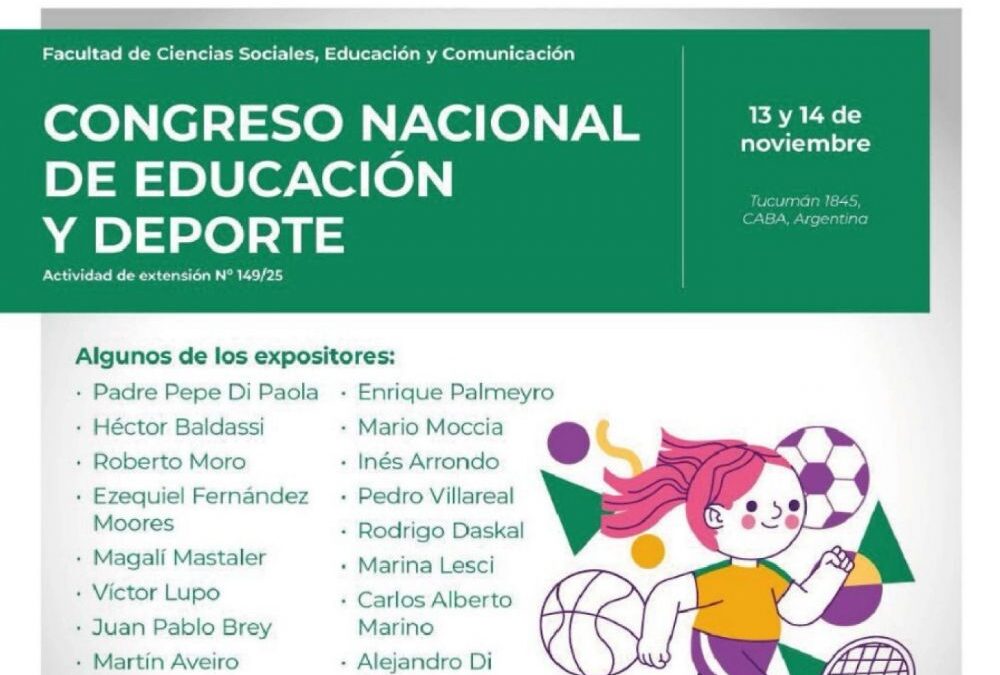 Deporte y Educación como pilares de la Paz: la USAL, el Movimiento Social del Deporte y la OEI lanzan un Congreso Nacional de Educa- ción y Deporte con figuras destacadas